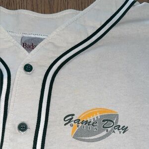 Vintage 90’s Badger Sport “Game Day Green Bay” Jersey Tee – Made in USA Large